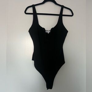 By the way Black Sleeveless Bodysuit Size M